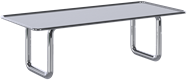 Chrome Helix Dining Table